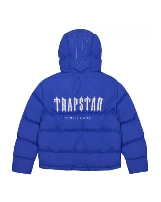 Trapstar Decoded Hooded Padded Jacket Blue