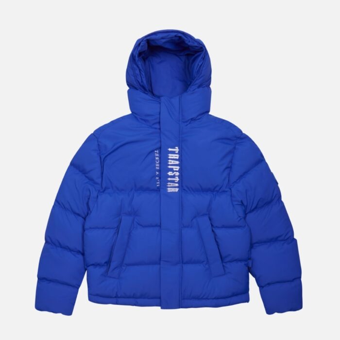 Trapstar Decoded Hooded Padded Jacket Blue