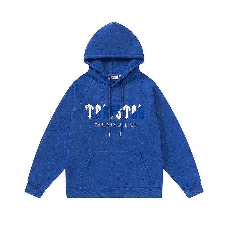 Trapstar Blue Chenille Decoded Hoodie