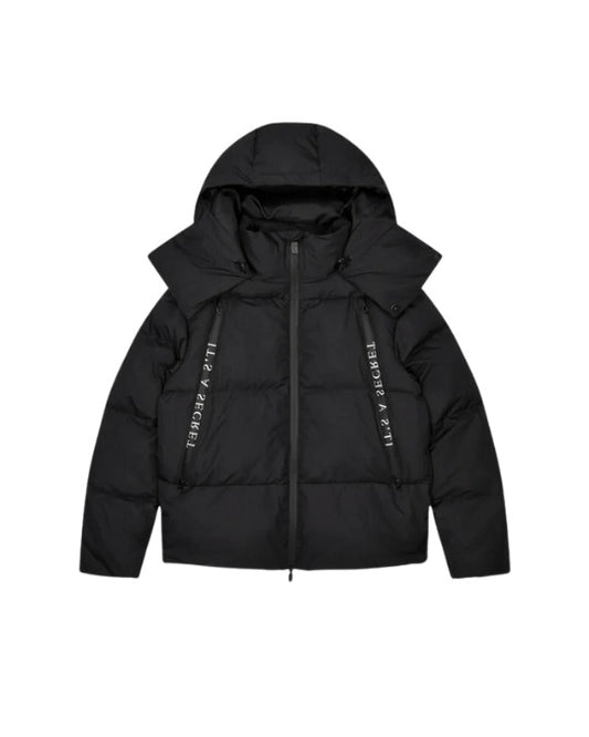 Trapstar Irongate Collar Puffer Jacket Black