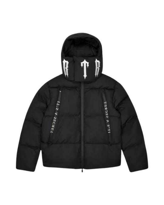 Trapstar Irongate Collar Puffer Jacket Black