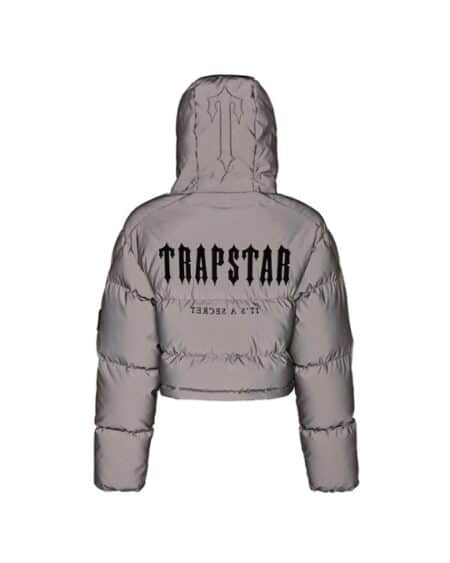 Trapstar Women’s Decoded 2.0 Hooded Puffer - Granite