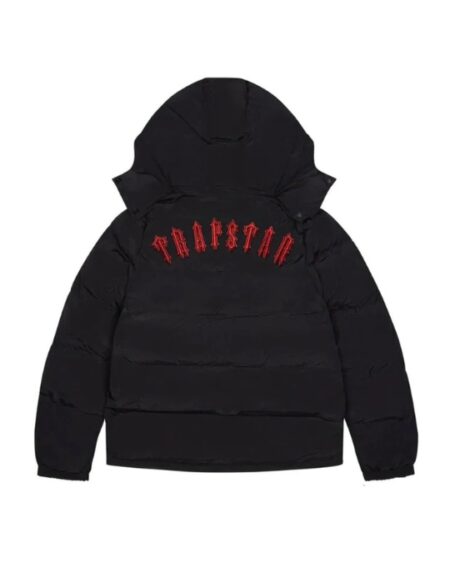 Trapstar Irongate Hooded Padded Jacket Black