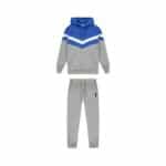 Trapstar V Stripe Tracksuit Blue and Grey